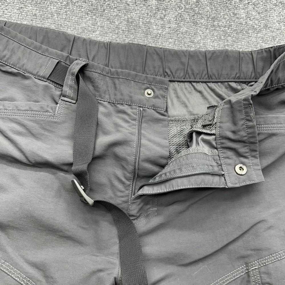 The North Face Pants Mens Large Gray Cargo Convertible Hiking Zip Off Nylon